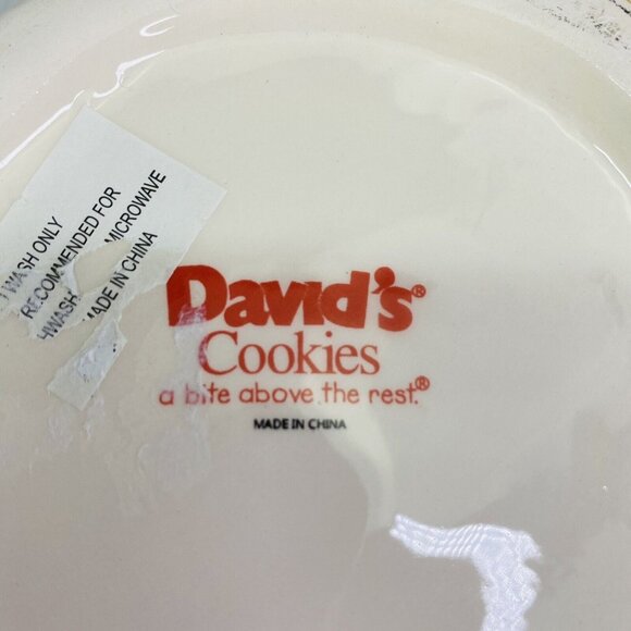 David's Cookies Christmas Reindeer Red Scarf Hand Painted 9.5" Cookie Jar Rare - Picture 10 of 12